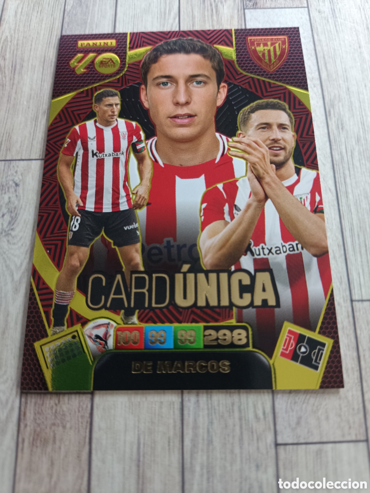 Cromos de Futebol: DE MARCOS CARD &Uacute;NICA ATHLETIC DE BILBAO DREAM BOX ADRENALYN XL 2025 2026 PANINI 25 26