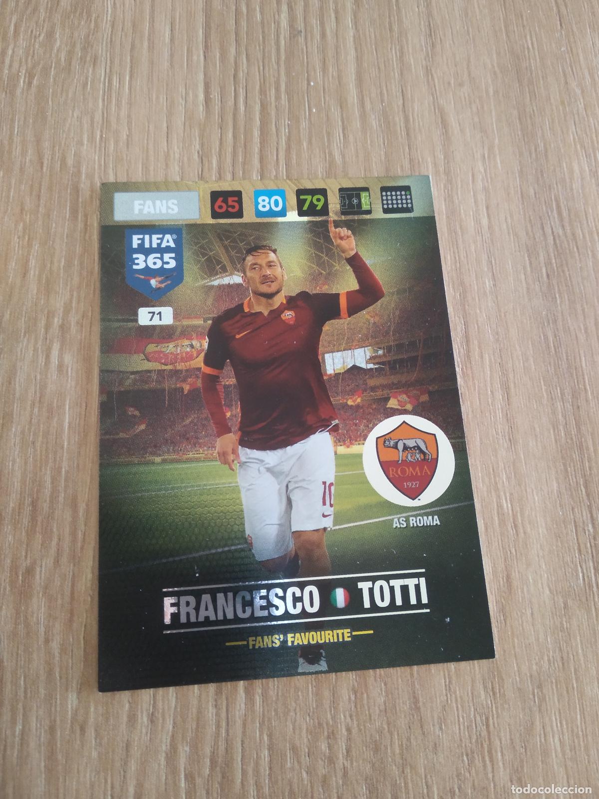 Cromos de F&uacute;tbol: 71 TOTTI ROMA CROMO FUTBOL PANINI ADRENALYN 16-17 FIFA 365 2016-2017