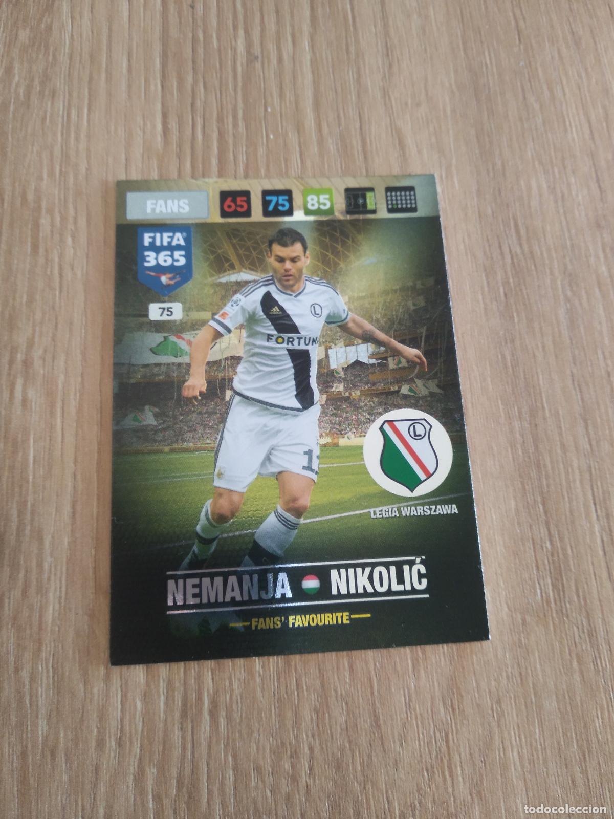 Cromos de F&uacute;tbol: 75 NIKOLIC LEGIA WARSZAWA CROMO FUTBOL PANINI ADRENALYN 16-17 FIFA 365 2016-2017