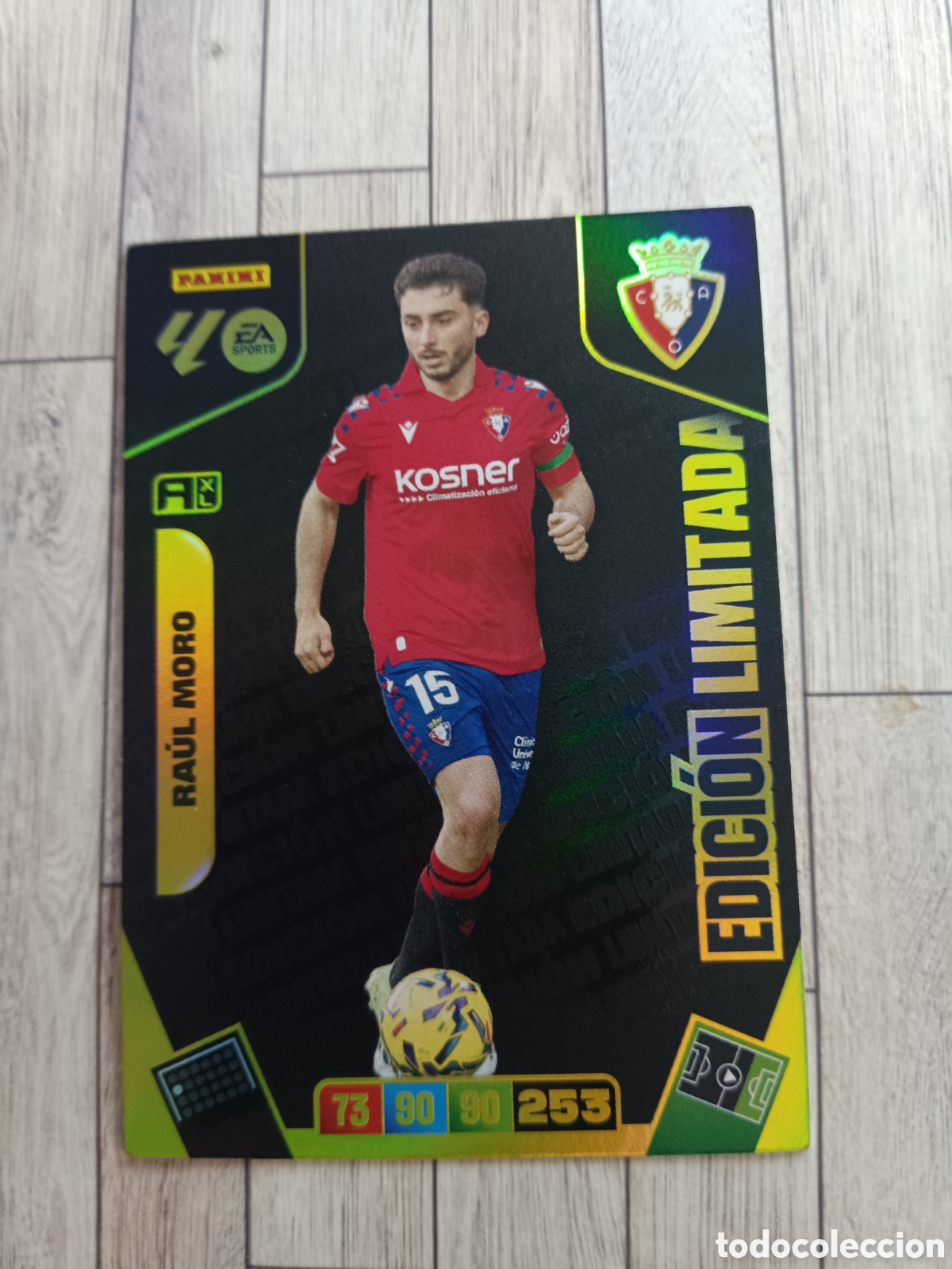Cromos de F&uacute;tbol: RA&Uacute;L MORO EDICION LIMITADA OSASUNA DREAM BOX ADRENALYN XL 2025 2026 PANINI 25 26