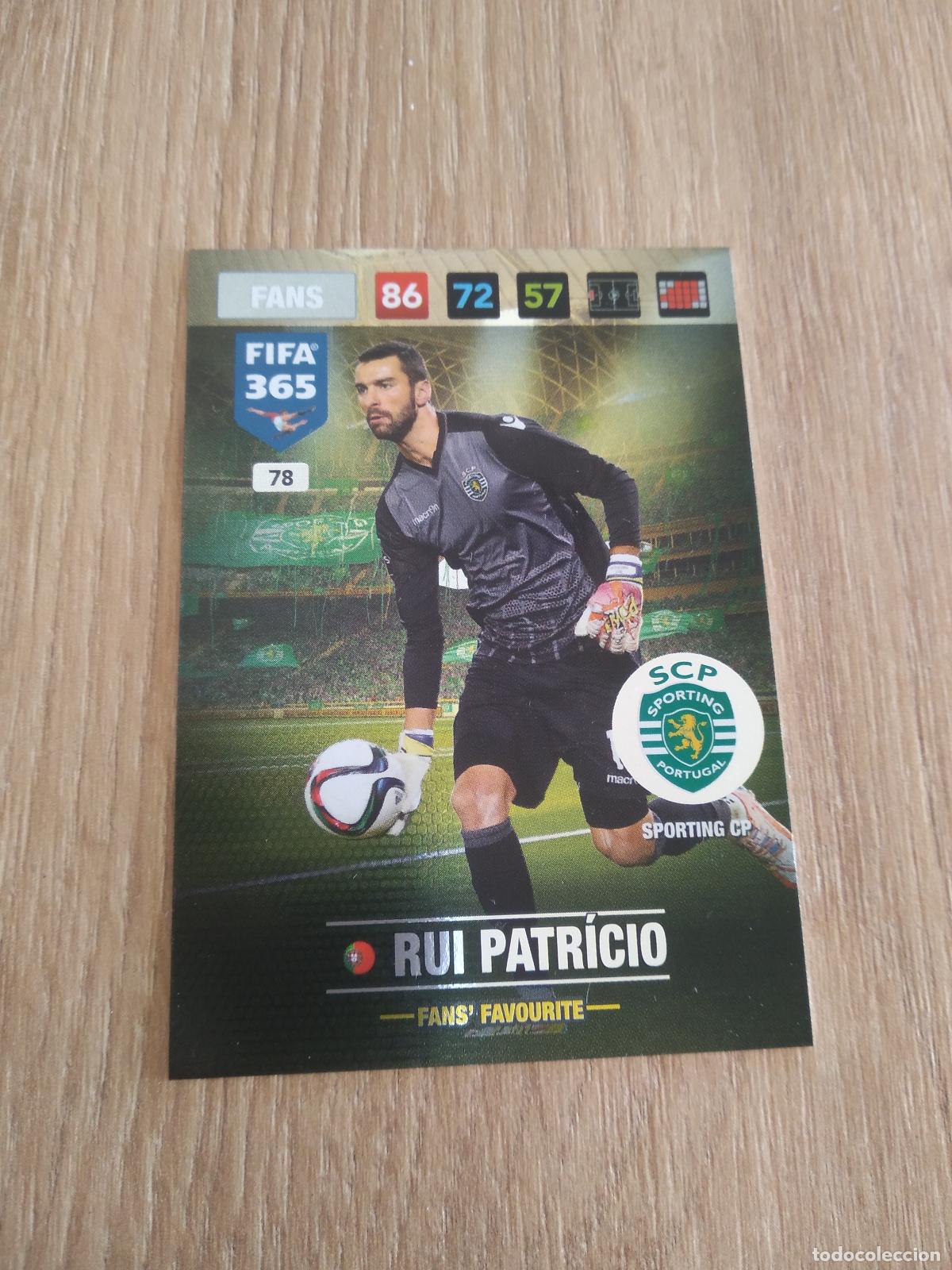 Fu&szlig;ball-Sticker: 78 RUI PATRICIO SPORTING PORTUGAL CROMO FUTBOL PANINI ADRENALYN 16-17 FIFA 365 2016-2017