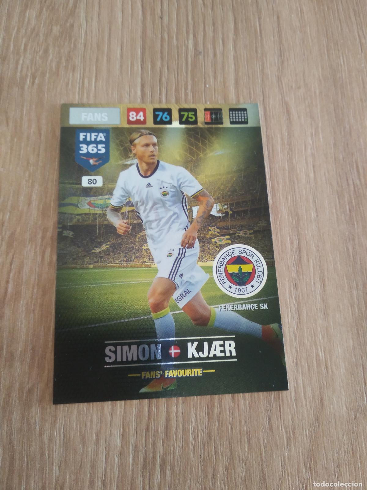 Cromos de F&uacute;tbol: 80 KJAER FENERBAH&Ccedil;E CROMO FUTBOL PANINI ADRENALYN 16-17 FIFA 365 2016-2017