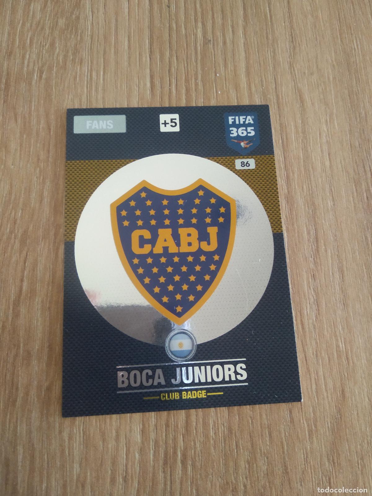 Cromos de F&uacute;tbol: 86 ESCUDO BOCA JUNIORS CROMO FUTBOL PANINI ADRENALYN 16-17 FIFA 365 2016-2017