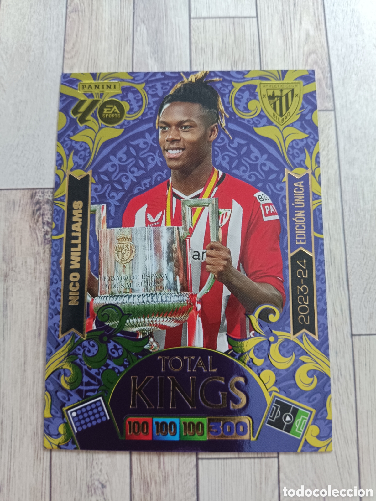 Cromos de F&uacute;tbol: NICO WILLIAMS ATHLETIC DE BILBAO TOTAL KINGS DREAM BOX ADRENALYN XL 2025 2026 PANINI 25 26