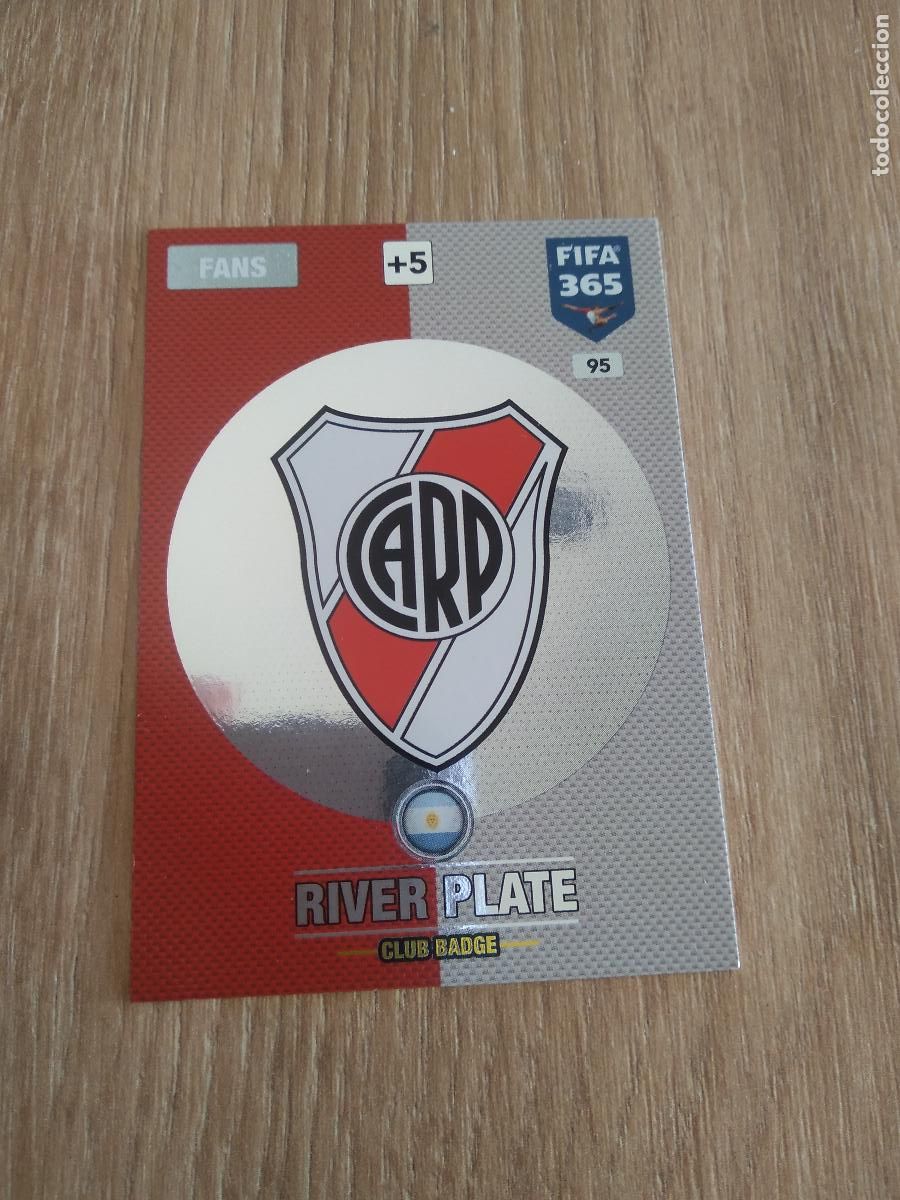 Cromos de F&uacute;tbol: 95 ESCUDO RIVER PLATE CROMO FUTBOL PANINI ADRENALYN 16-17 FIFA 365 2016-2017