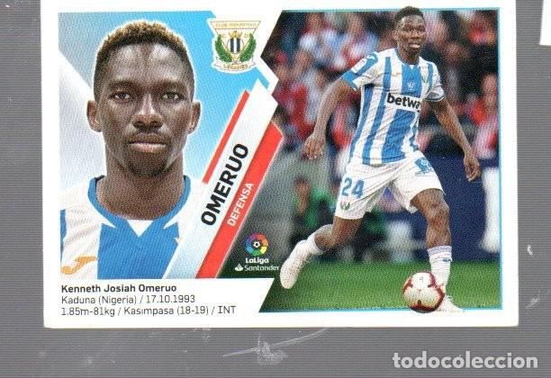Football Stickers: CROMO DE FUTBOL DE LEGAN&Eacute;S OMERUO N&ordm; 6 DEL A&Ntilde;O 2019/20 DE EDITO ESTE PANINI NO ESTUVO PEGADO