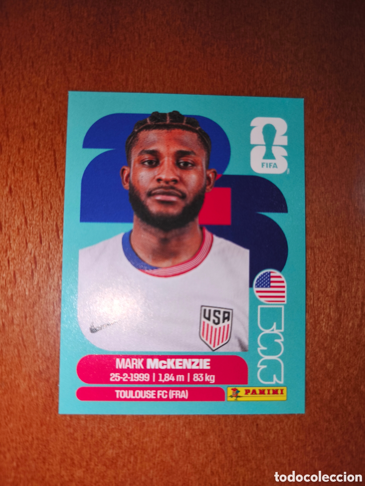 Cartes &agrave; collectionner de Football: USA5 Mark McKenzie USA 5 Fifa World Cup 2026 Estados Unidos