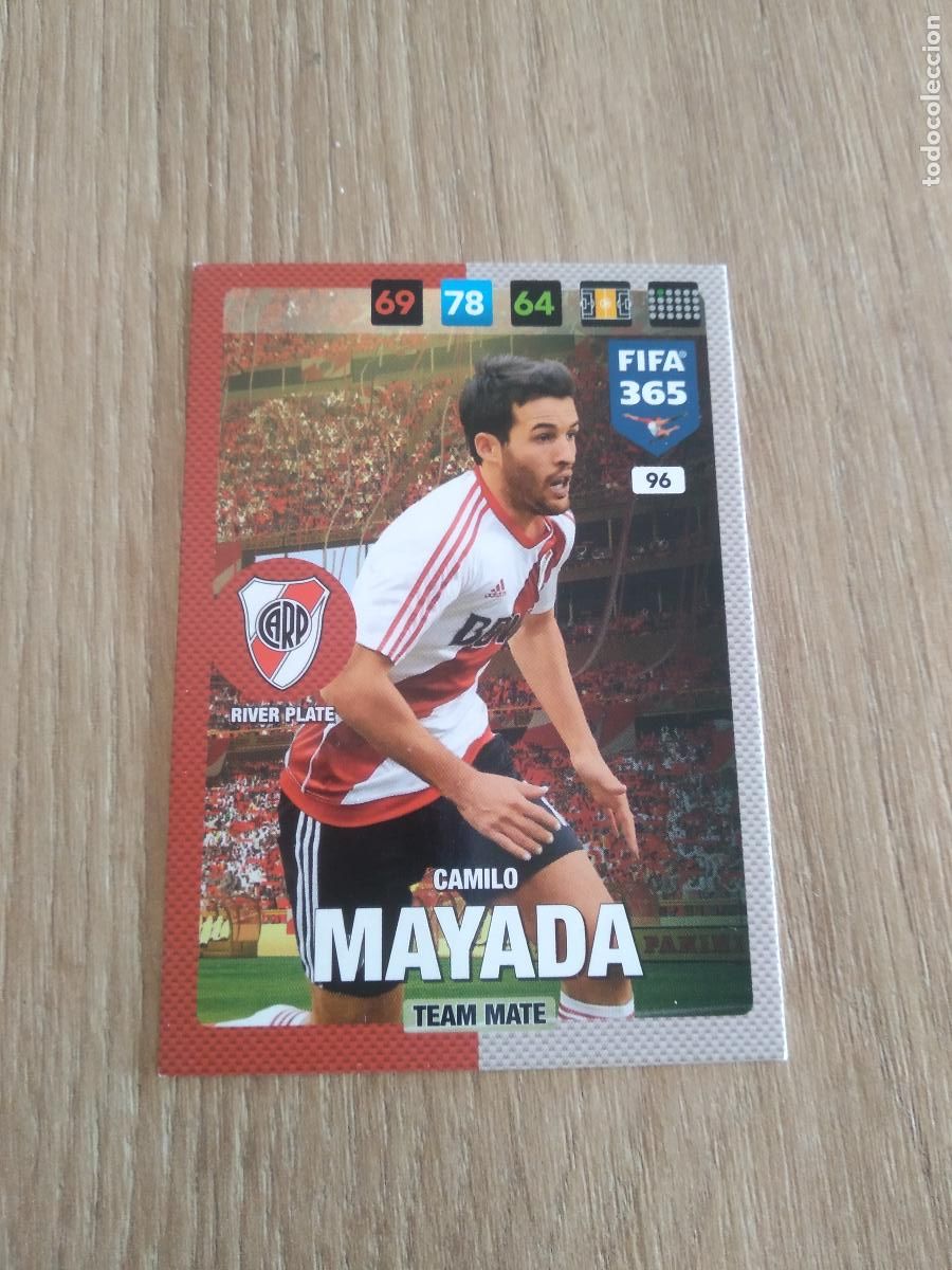 Cartes &agrave; collectionner de Football: 96 CAMILO MAYADA RIVER PLATE CROMO FUTBOL PANINI ADRENALYN 16-17 FIFA 365 2016-2017