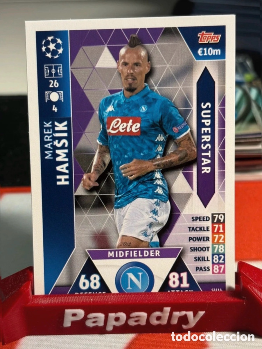 Cartes &agrave; collectionner de Football: Champions League 18/19 Marek Hamsik - Superstar Napoli Topps Match Attax