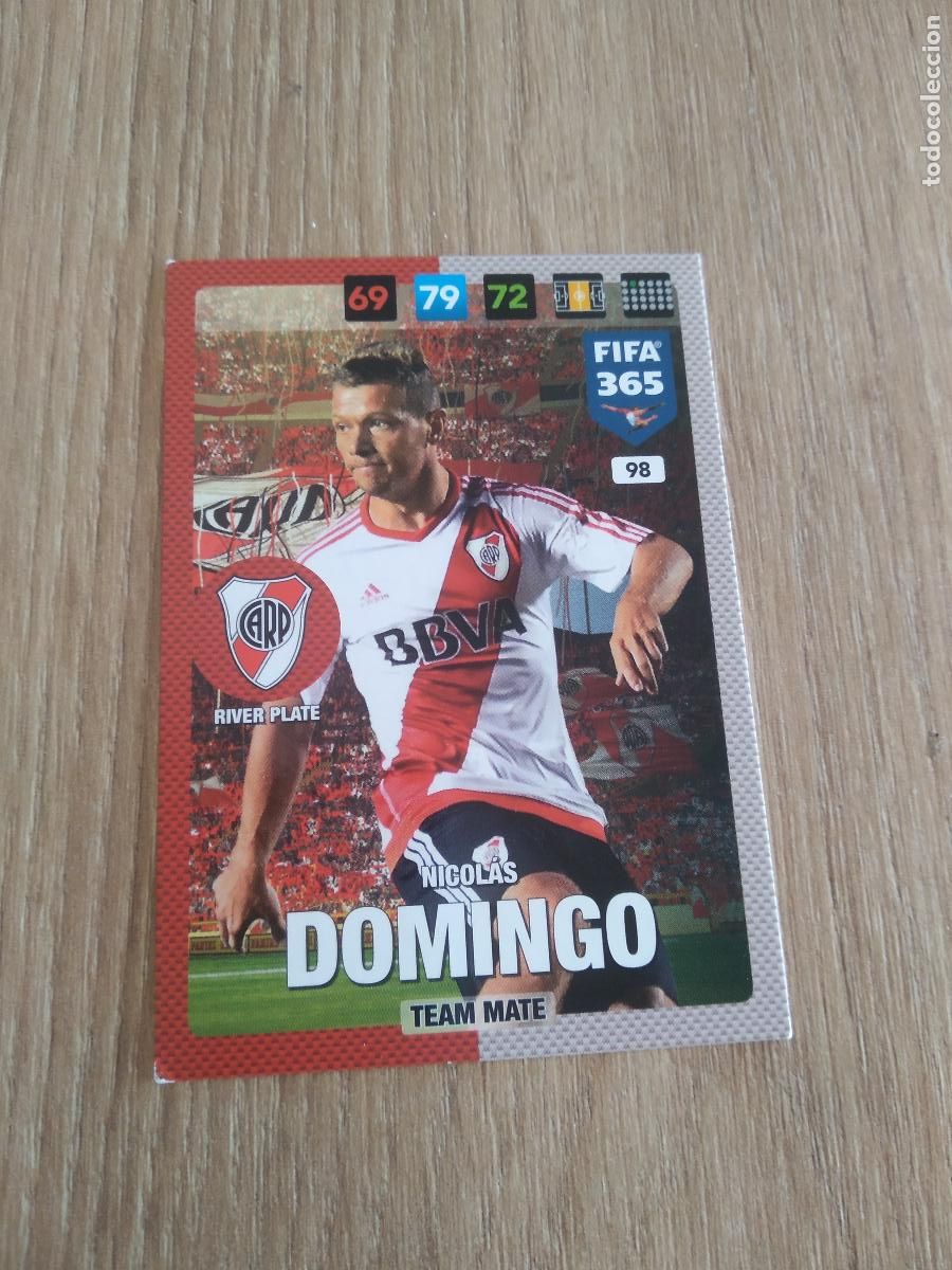 Cartes &agrave; collectionner de Football: 98 NICOLAS DOMINGO RIVER PLATE CROMO FUTBOL PANINI ADRENALYN 16-17 FIFA 365 2016-2017
