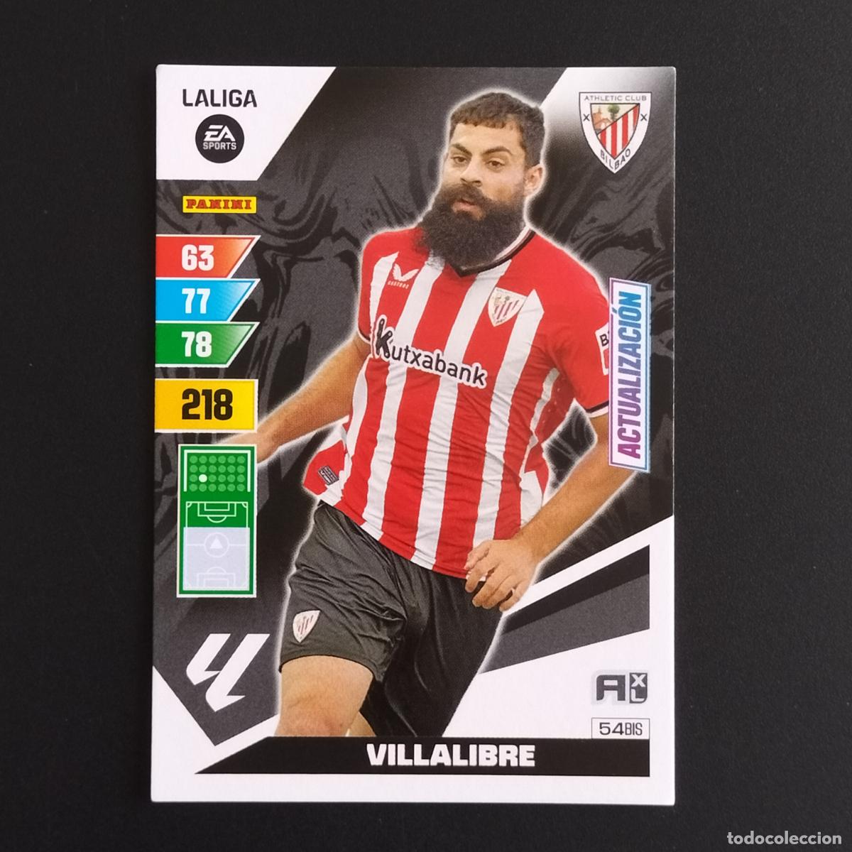 Figurine di Calcio: 54 BIS VILLALIBRE ACTUALIZACION ATHLETIC BILBAO ADRENALYN XL LALIGA CARD 2023 2024 23 24 PANINI