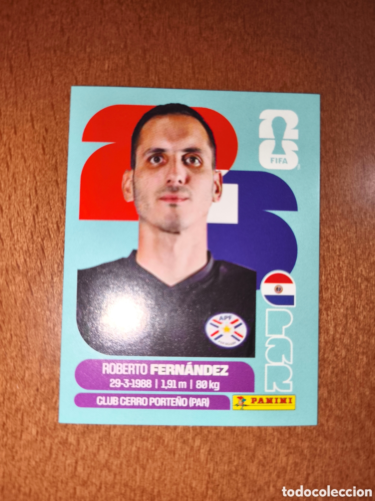 Fu&szlig;ball-Sticker: PAR2 Roberto Fern&aacute;ndez PAR 2 Fifa World Cup 2026 Paraguay