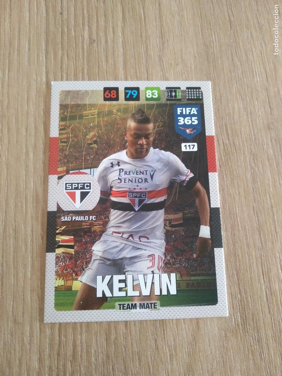 Fu&szlig;ball-Sticker: 117 KELVIN SAO PAULO CROMO FUTBOL PANINI ADRENALYN 16-17 FIFA 365 2016-2017