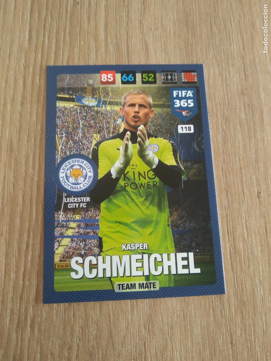 Fu&szlig;ball-Sticker: 118 SCHMEICHEL LEICESTER CROMO FUTBOL PANINI ADRENALYN 16-17 FIFA 365 2016-2017