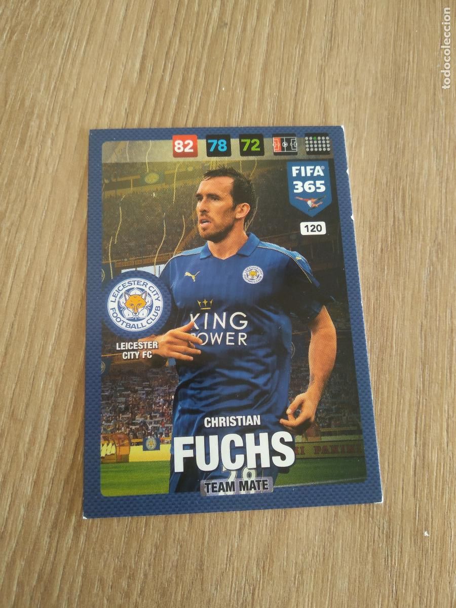 Cromos de F&uacute;tbol: 120 CHRISTIAN FUCHS LEICESTER CROMO FUTBOL PANINI ADRENALYN 16-17 FIFA 365 2016-2017