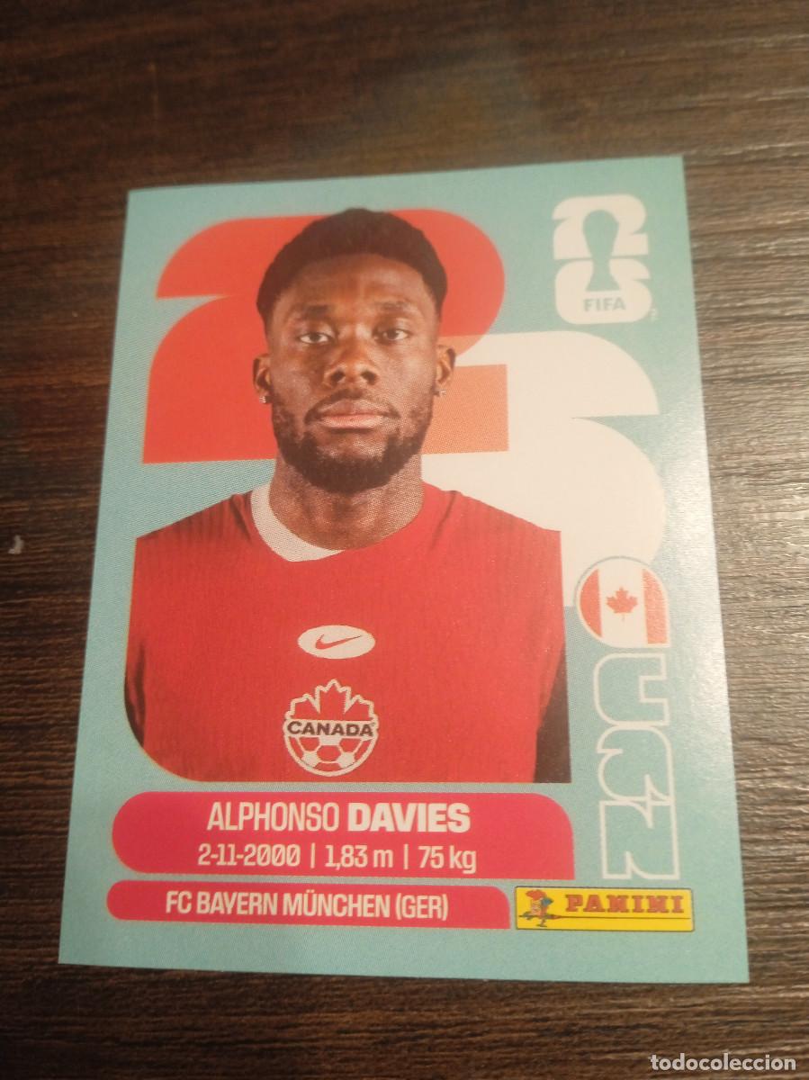 Cromos de F&uacute;tbol: Cromo Mundial Futbol 2026 Panini canada usa Mexico Canada Alphonso Davies CAN 3