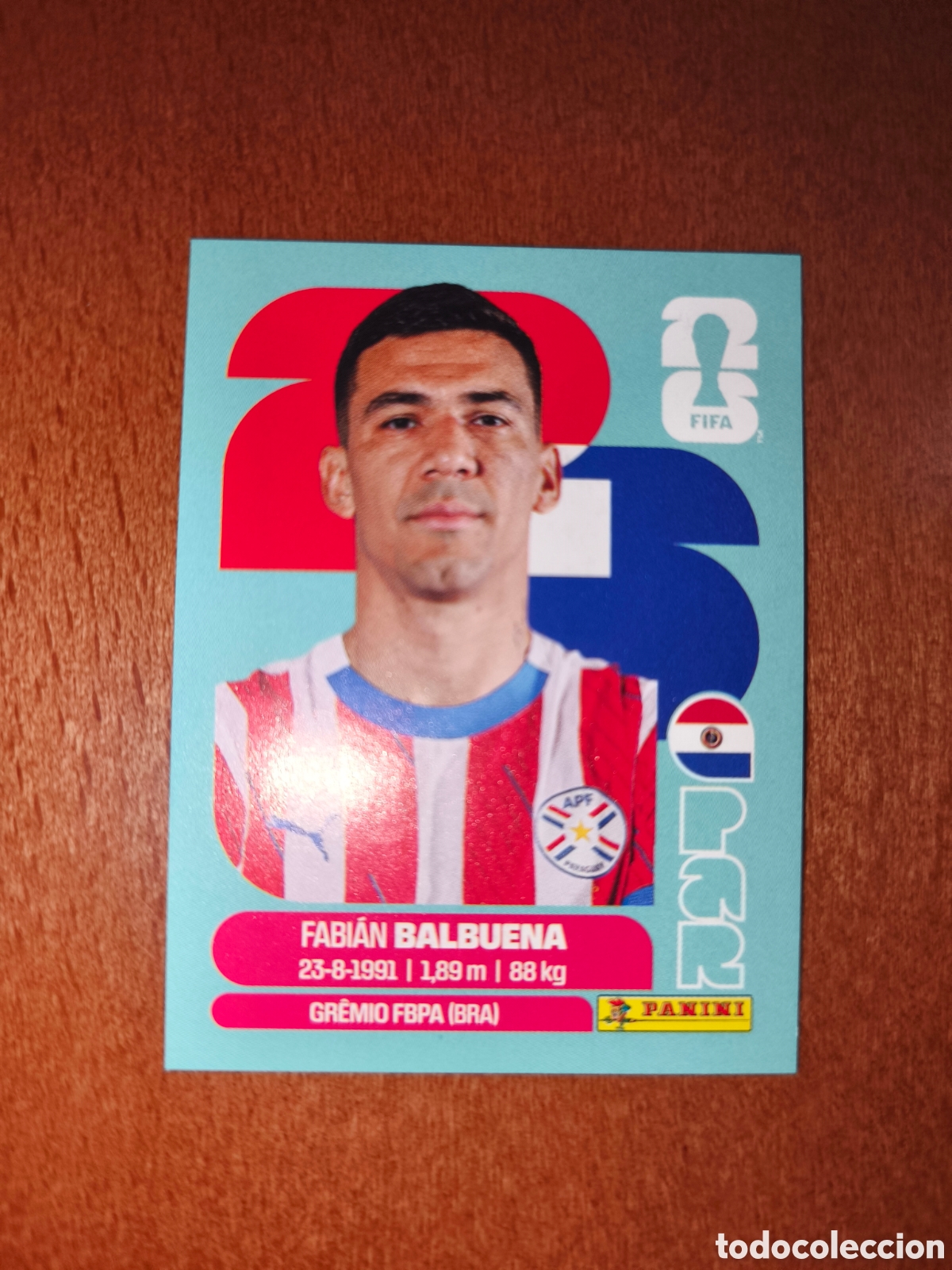 Cromos de F&uacute;tbol: PAR5 Fabi&aacute;n Balbuena PAR 5 Fifa World Cup 2026 Paraguay
