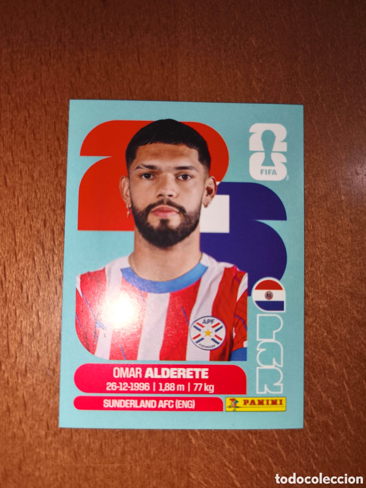 Cromos de F&uacute;tbol: PAR7 Omar Alderete PAR 7 Fifa World Cup 2026 Paraguay