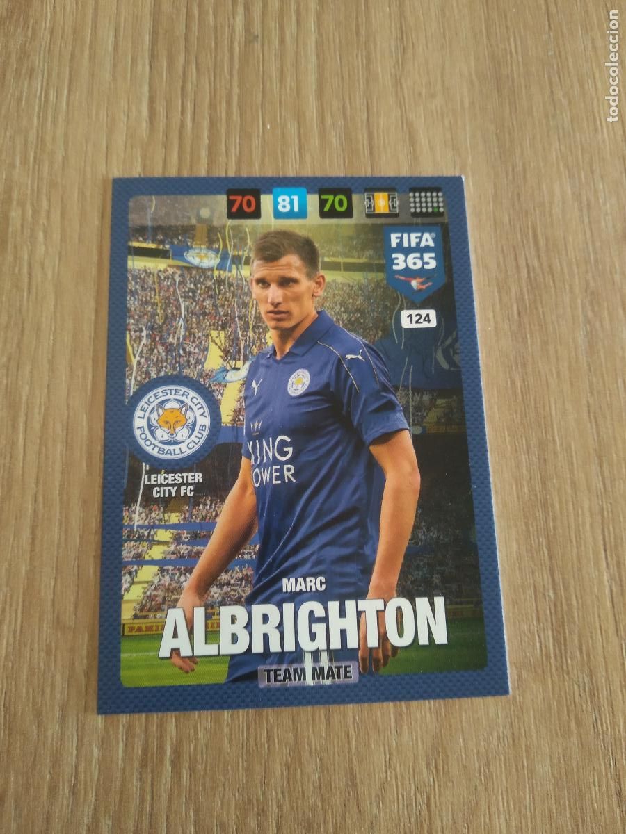 Cromos de F&uacute;tbol: 124 MARC ALBRIGHTON LEICESTER CROMO FUTBOL PANINI ADRENALYN 16-17 FIFA 365 2016-2017
