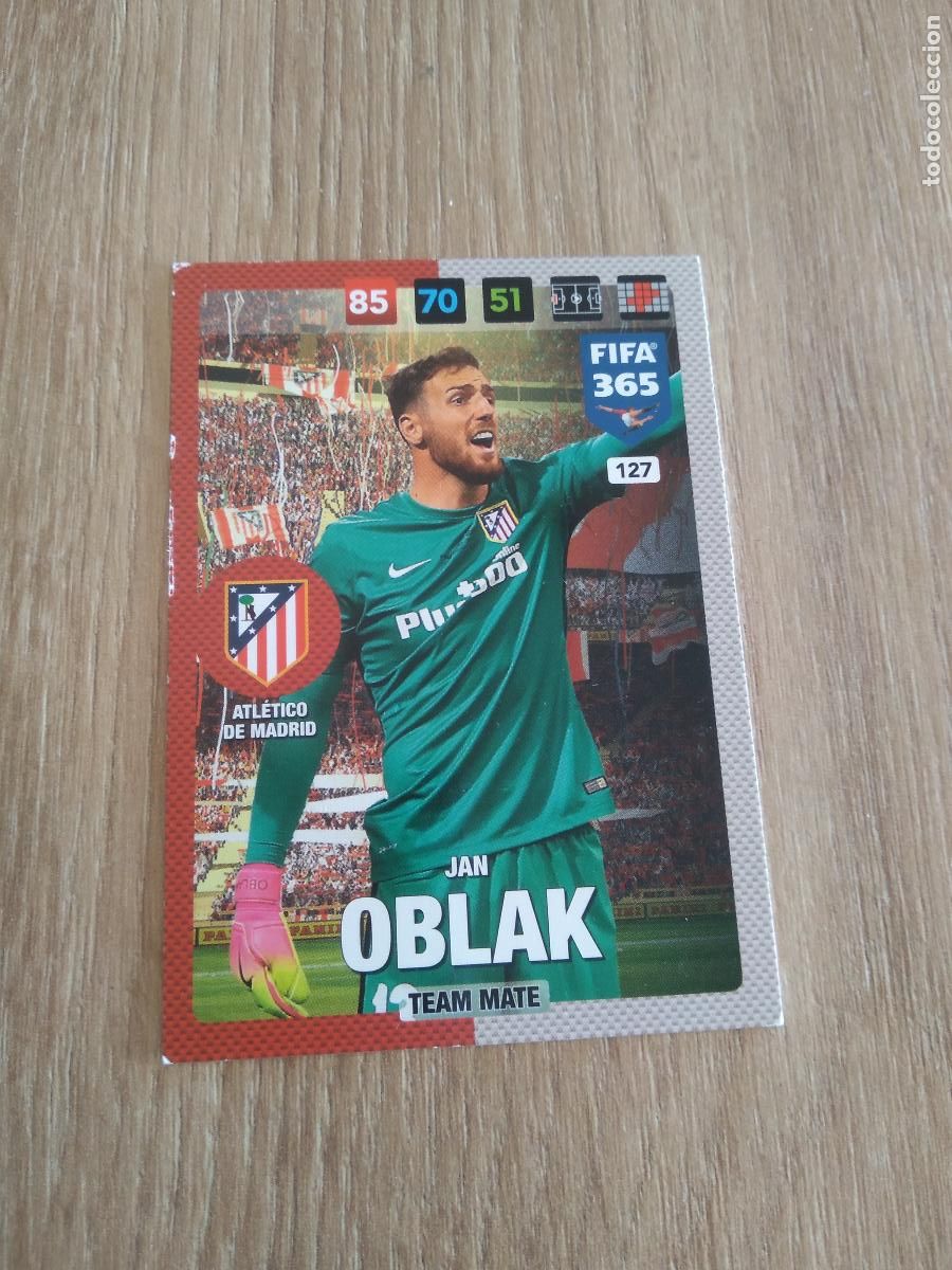 Cromos de F&uacute;tbol: 127 OBLAK ATLETICO DE MADRID CROMO FUTBOL PANINI ADRENALYN 16-17 FIFA 365 2016-2017