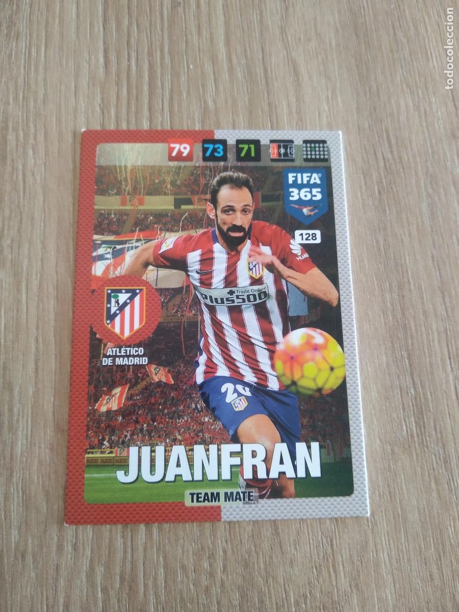 Cromos de F&uacute;tbol: 128 JUANFRAN ATLETICO DE MADRID CROMO FUTBOL PANINI ADRENALYN 16-17 FIFA 365 2016-2017