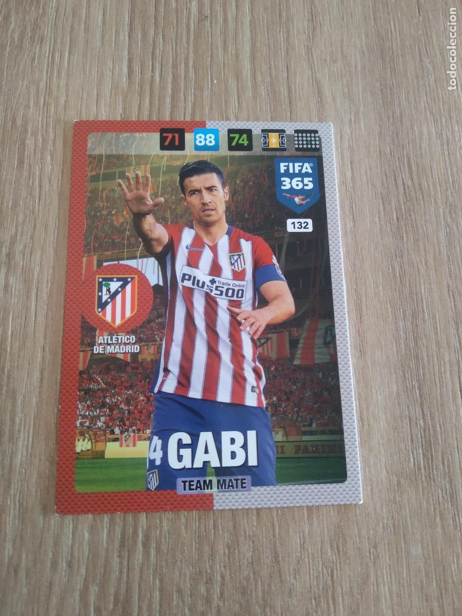 Cromos de F&uacute;tbol: 132 GABI ATLETICO DE MADRID CROMO FUTBOL PANINI ADRENALYN 16-17 FIFA 365 2016-2017