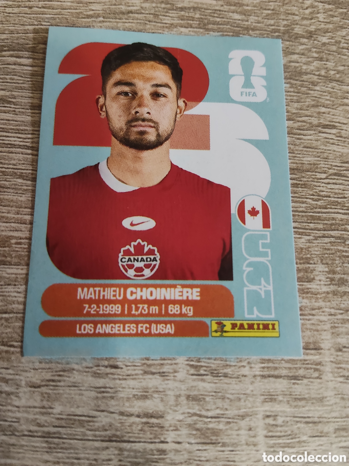 Cromos de F&uacute;tbol: Panini mundial 2026 CAN 15 Mathieu Choiniere Canad&aacute;