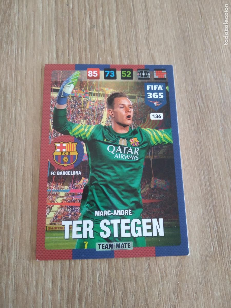 Cromos de F&uacute;tbol: 136 TER STEGEN BARCELONA BAR&Ccedil;A CROMO FUTBOL PANINI ADRENALYN 16-17 FIFA 365 2016-2017
