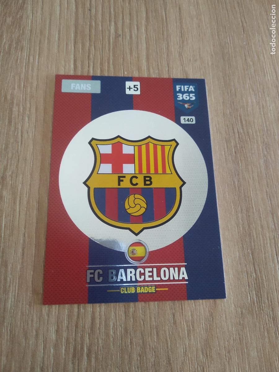 Fu&szlig;ball-Sticker: 140 ESCUDO BARCELONA BAR&Ccedil;A CROMO FUTBOL PANINI ADRENALYN 16-17 FIFA 365 2016-2017
