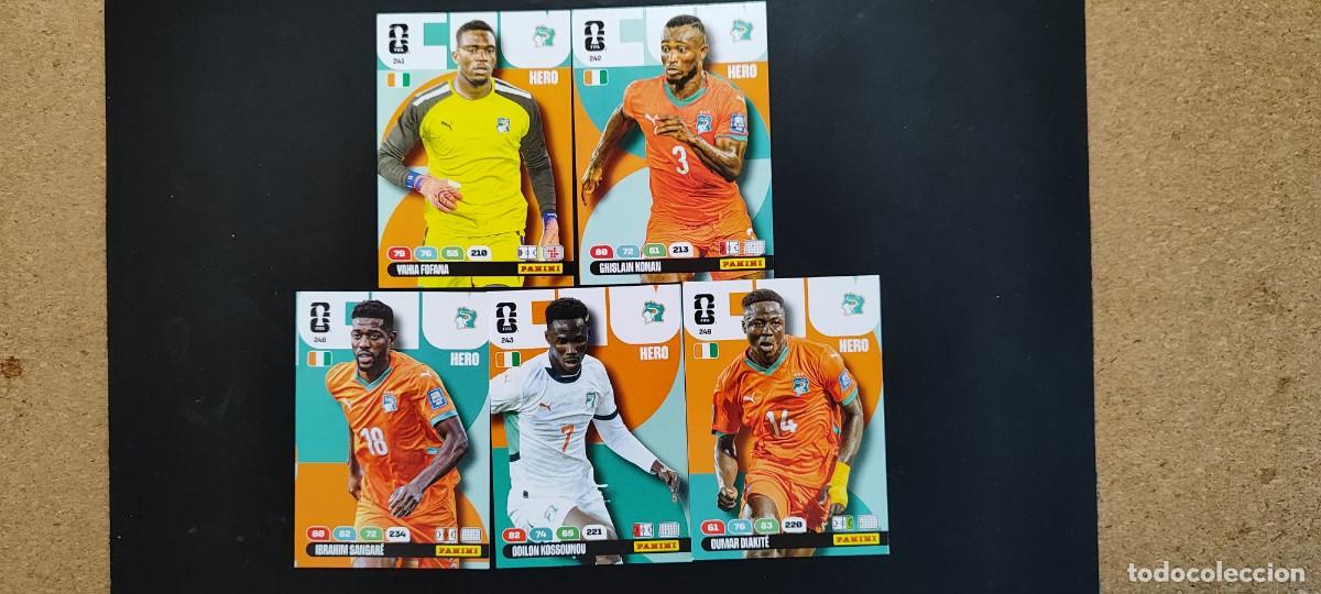 Cromos de F&uacute;tbol: ADRENALYN XL FIFA WORLD CUP 2026 LOTE DE 5 CARTAS DE COSTA DE IVORI # PANINI