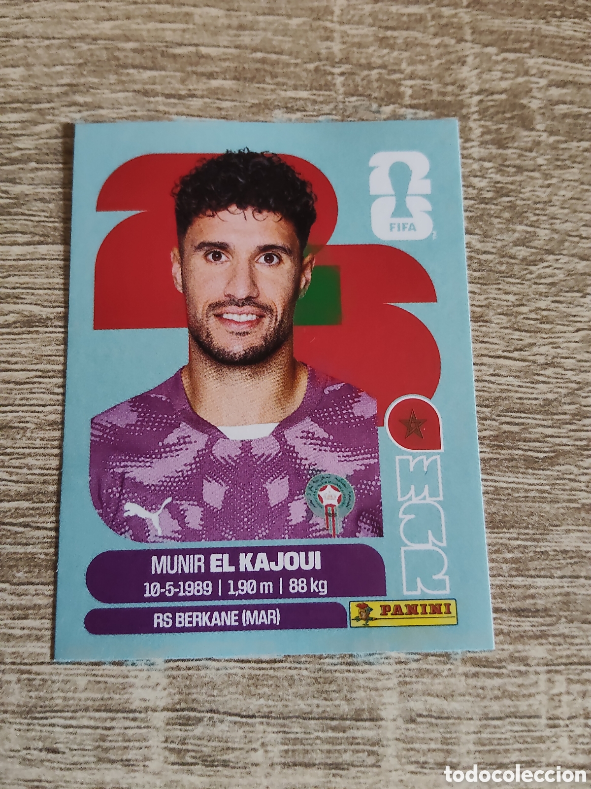Cromos de F&uacute;tbol: Panini mundial 2026 MAR 3 Munir El Kajoui Marruecos
