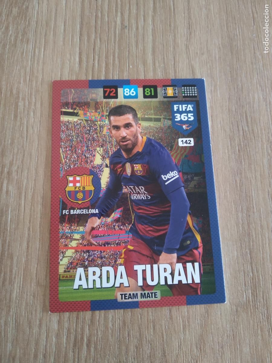 Cromos de F&uacute;tbol: 142 ARDA TURAN BARCELONA BAR&Ccedil;A CROMO FUTBOL PANINI ADRENALYN 16-17 FIFA 365 2016-2017