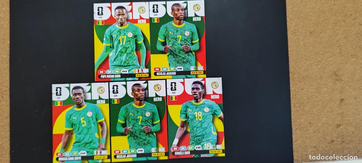 Cromos de F&uacute;tbol: ADRENALYN XL FIFA WORLD CUP 2026 LOTE DE 5 CARTAS DE SENEGAL # PANINI
