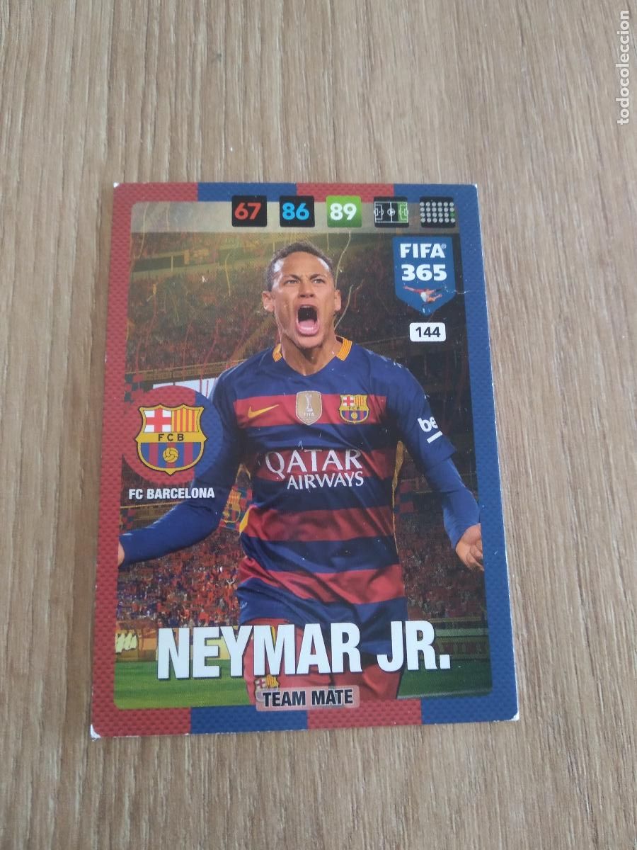 Cromos de F&uacute;tbol: 144 NEYMAR JR BARCELONA BAR&Ccedil;A CROMO FUTBOL PANINI ADRENALYN 16-17 FIFA 365 2016-2017