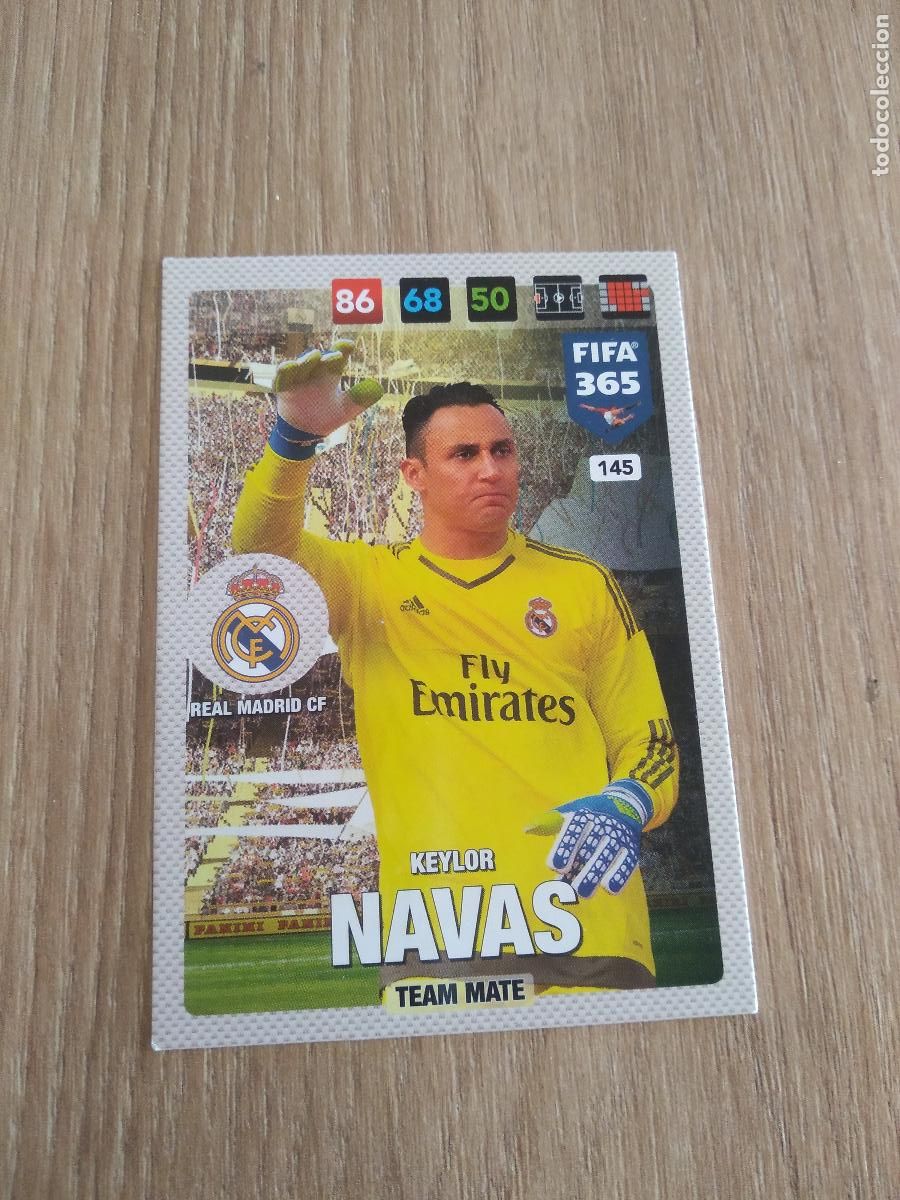 Cromos de F&uacute;tbol: 145 KEYLOR NAVAS REAL MADRID CROMO FUTBOL PANINI ADRENALYN 16-17 FIFA 365 2016-2017