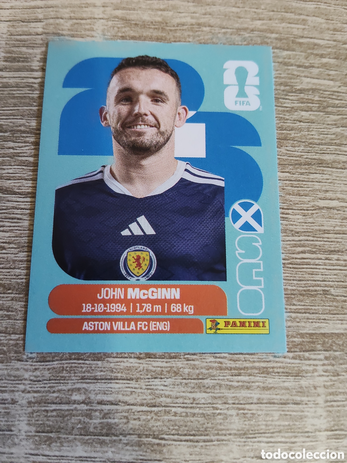 Cromos de F&uacute;tbol: Panini mundial 2026 SCO 17 John McGinn Escocia
