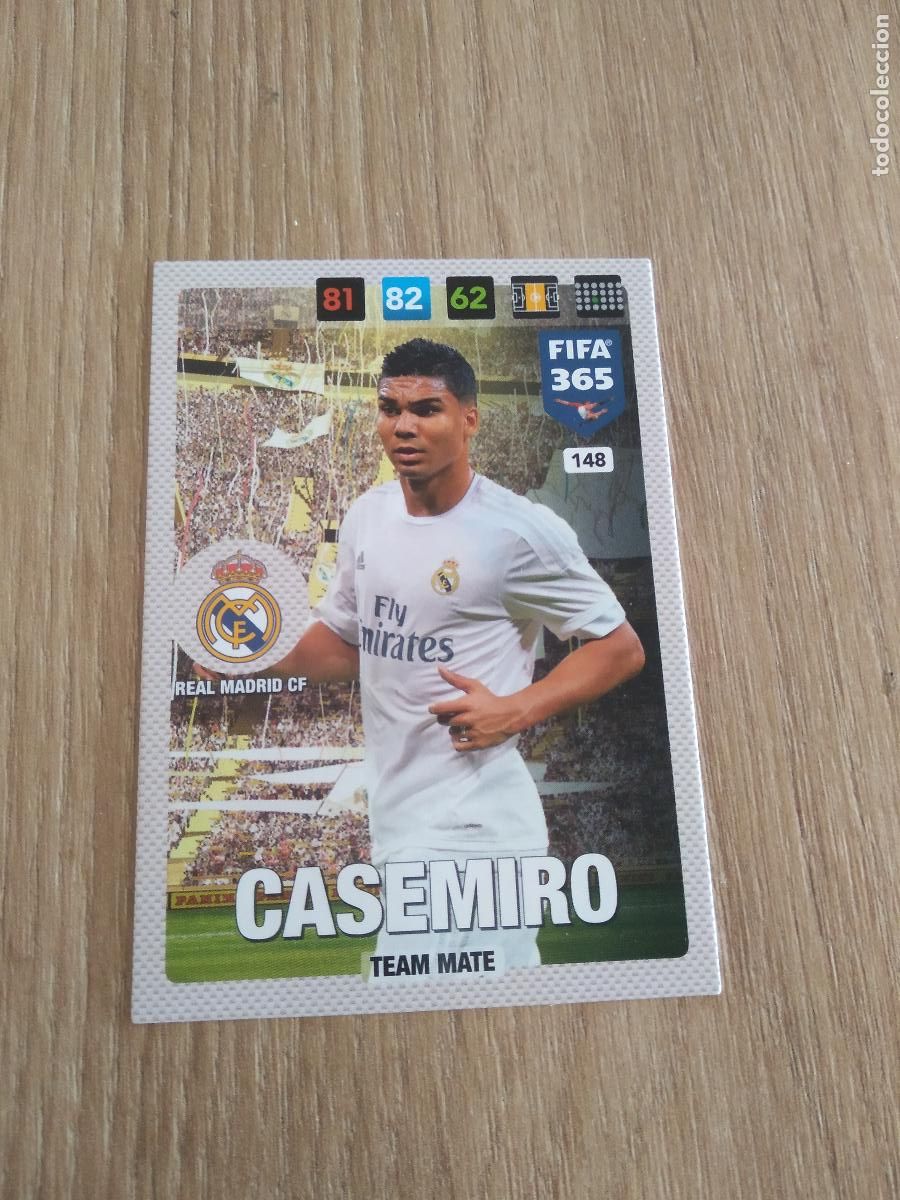 Cromos de F&uacute;tbol: 148 CASEMIRO REAL MADRID CROMO FUTBOL PANINI ADRENALYN 16-17 FIFA 365 2016-2017