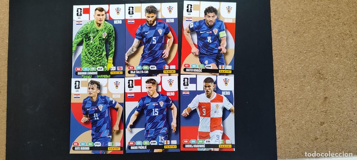 Cromos de F&uacute;tbol: ADRENALYN XL FIFA WORLD CUP 2026 LOTE DE 6 CARTAS DE CROACIA # PANINI