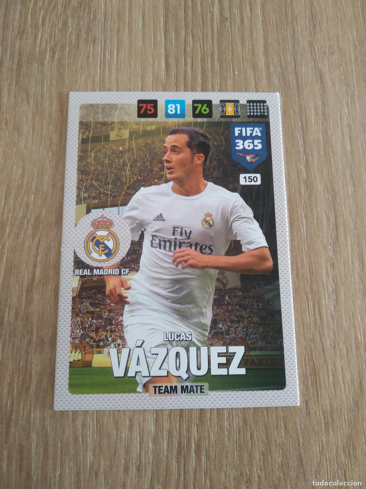 Cromos de F&uacute;tbol: 150 LUCAS VAZQUEZ REAL MADRID CROMO FUTBOL PANINI ADRENALYN 16-17 FIFA 365 2016-2017