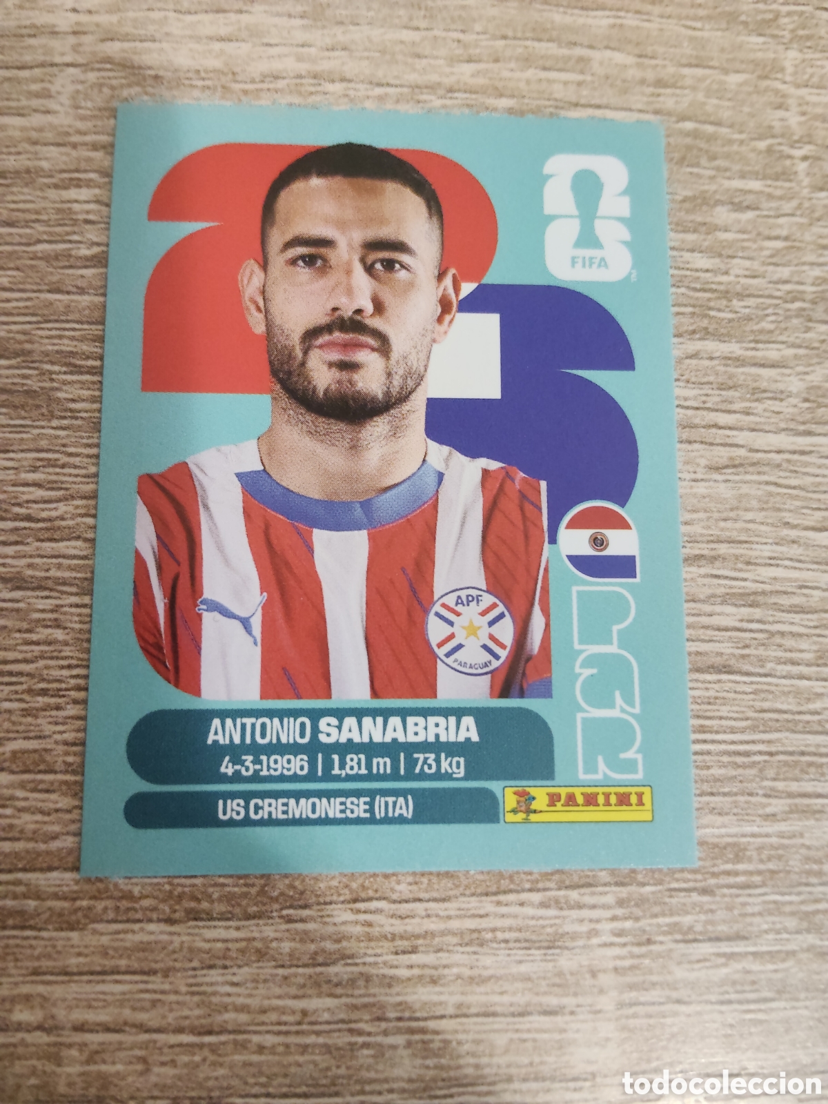 Cromos de F&uacute;tbol: Panini mundial 2026 PAR 20 Antonio Sanabria Paraguay