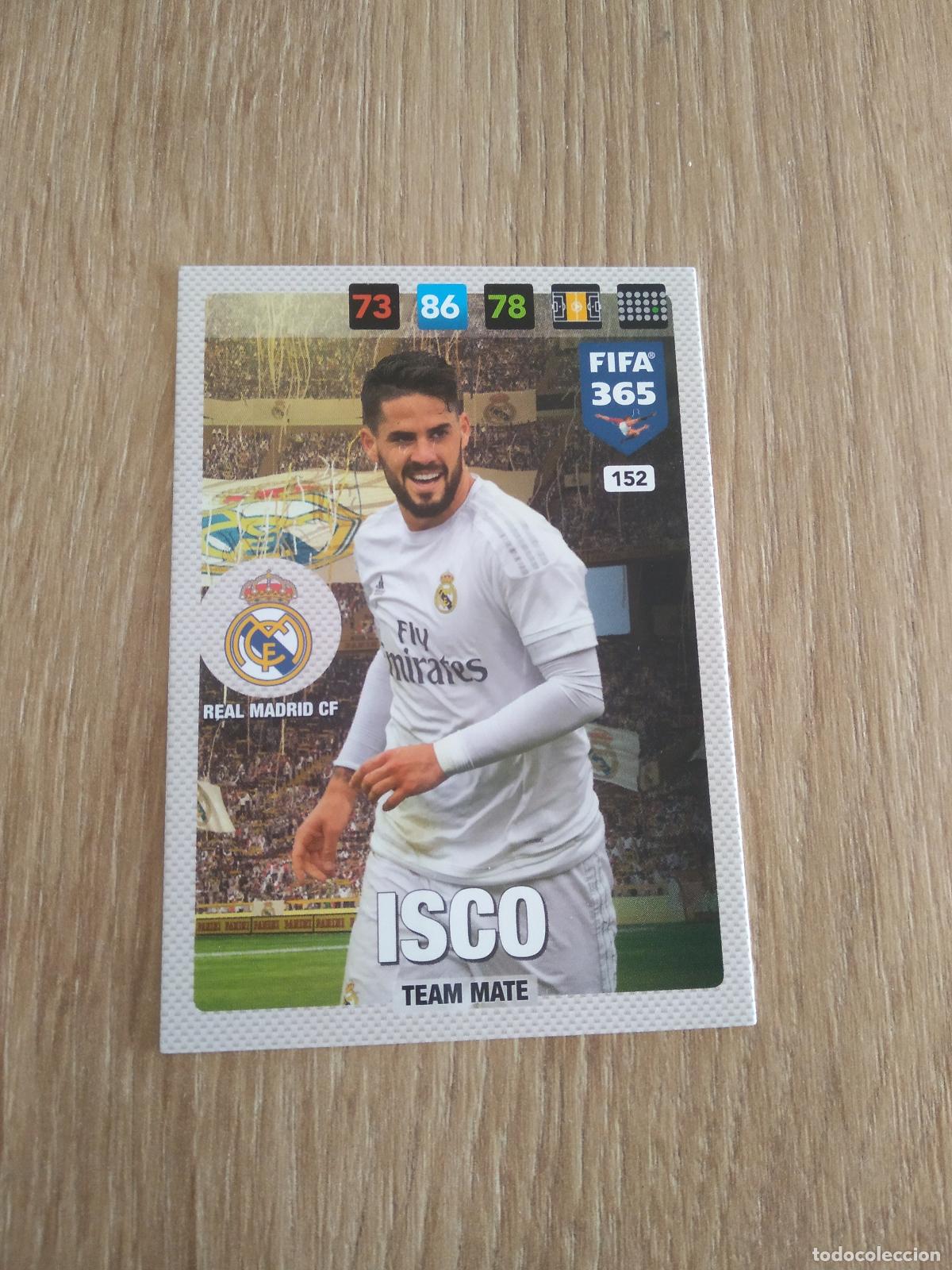Cromos de F&uacute;tbol: 152 ISCO REAL MADRID CROMO FUTBOL PANINI ADRENALYN 16-17 FIFA 365 2016-2017