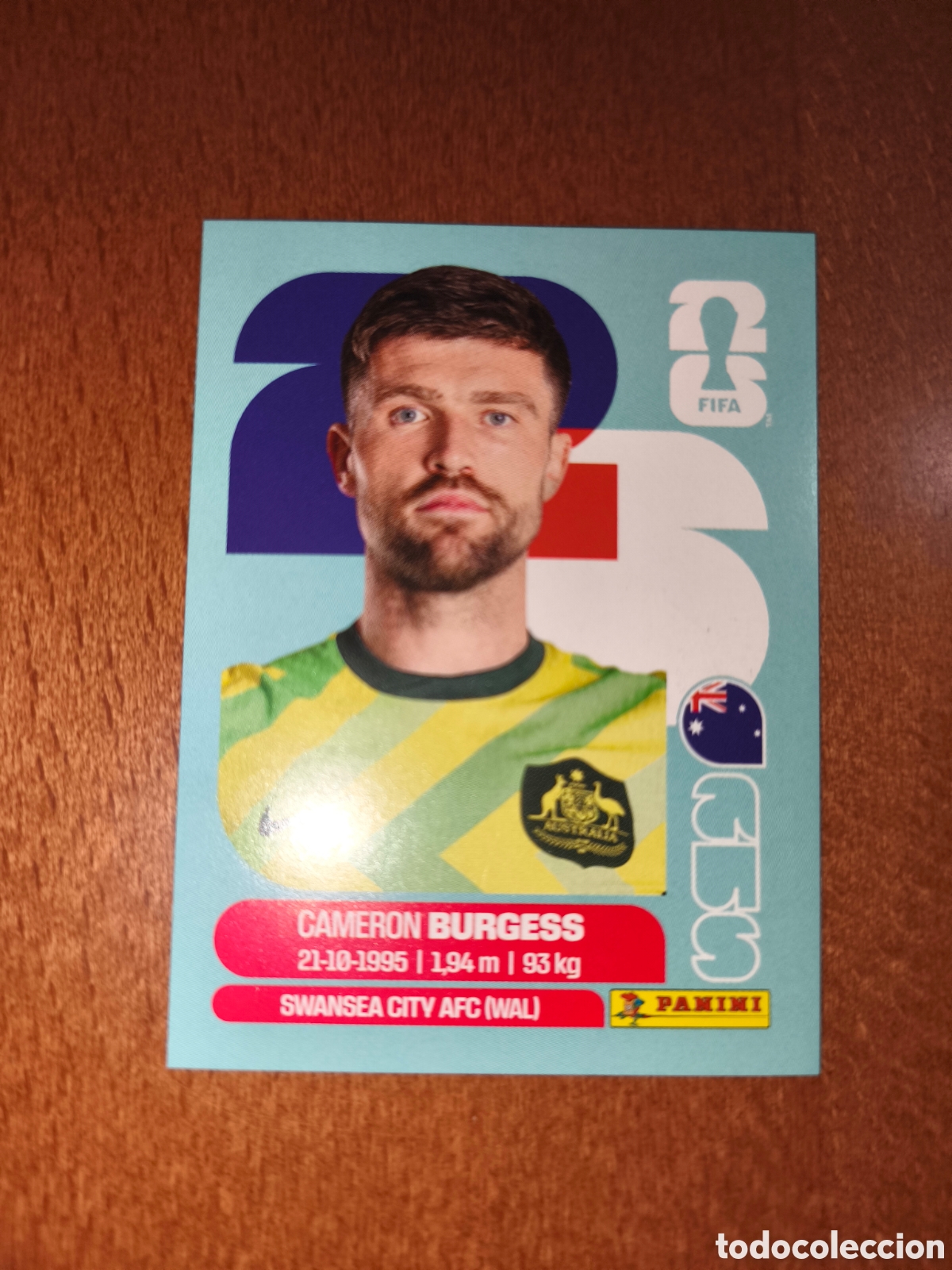 Cromos de F&uacute;tbol: AUS8 Cameron Burgess AUS 8 Fifa World Cup 2026 Australia