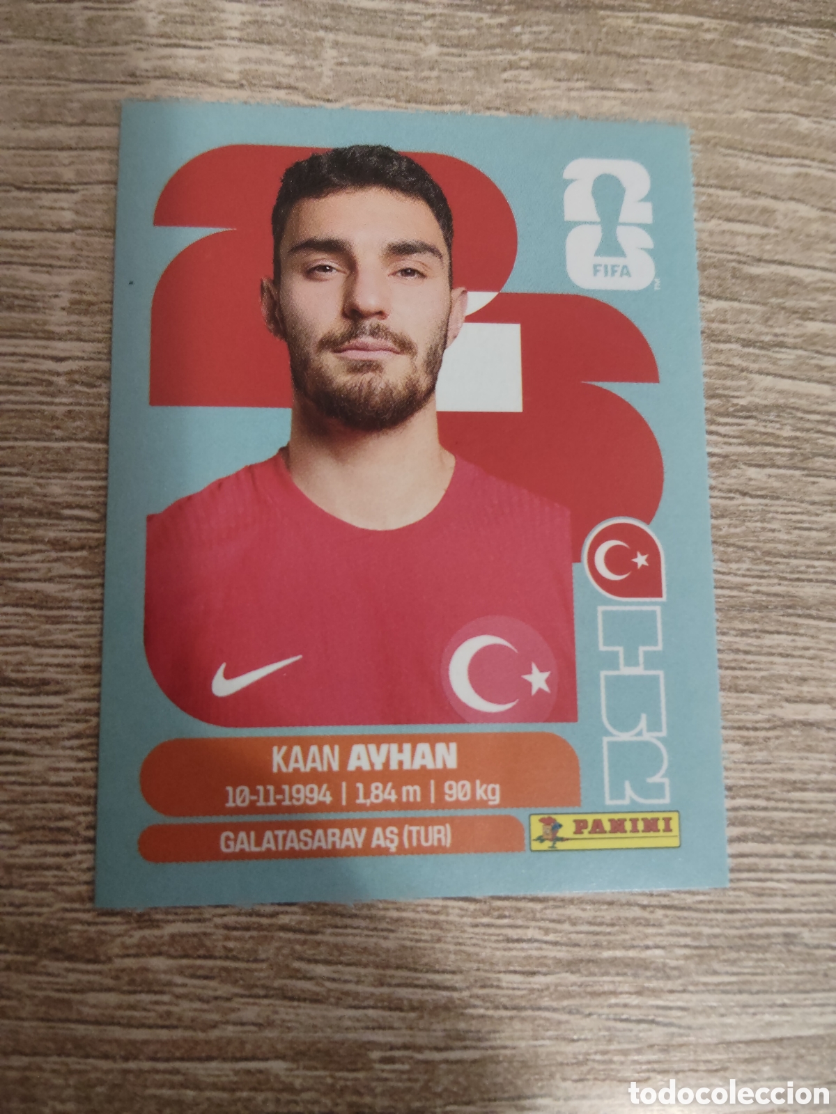 Cromos de F&uacute;tbol: Panini mundial 2026 TUR 9 Kaan Ayhan Turqu&iacute;a