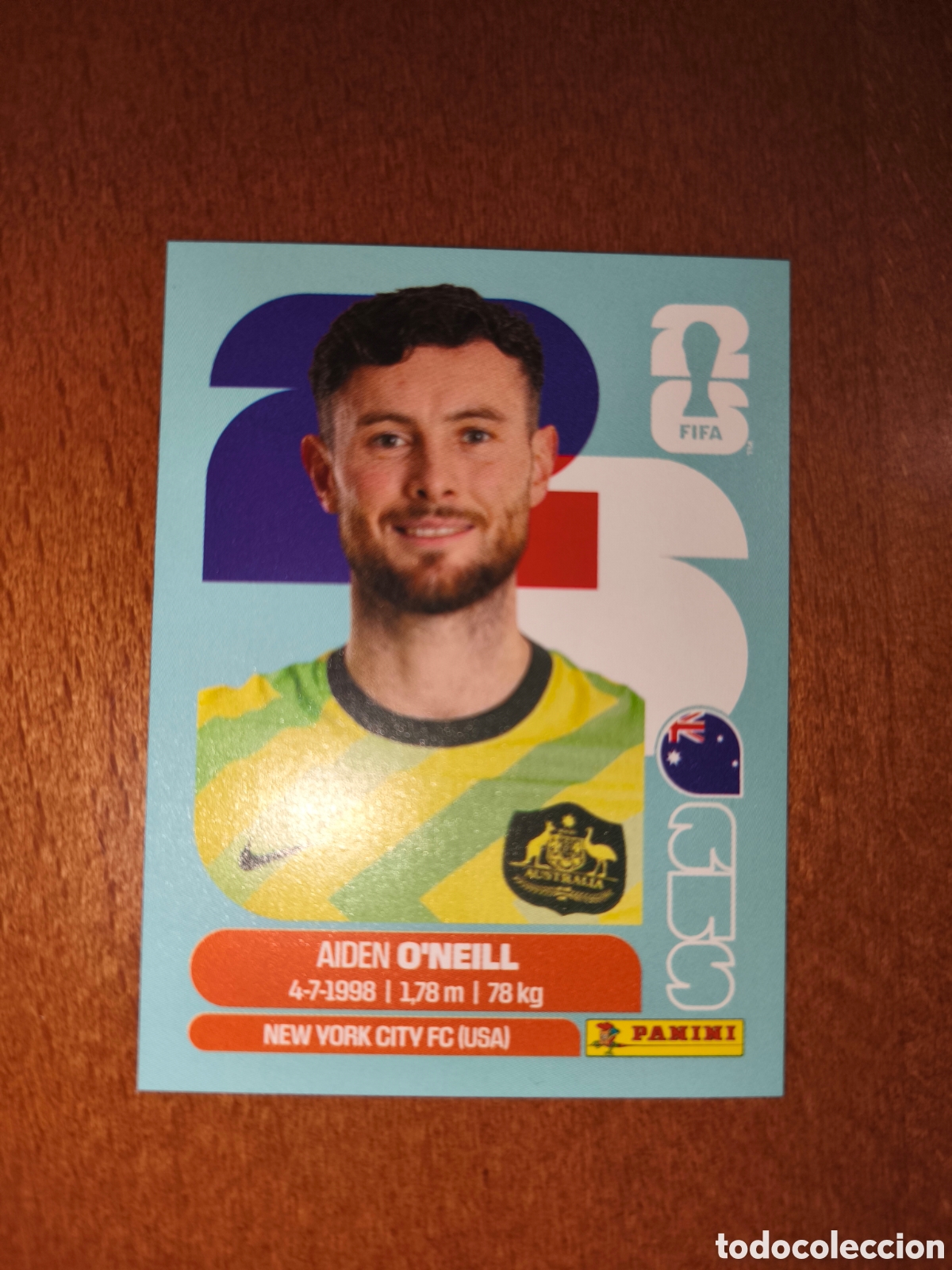 Fu&szlig;ball-Sticker: AUS14 Aiden O'Neill AUS 14 Fifa World Cup 2026 Australia