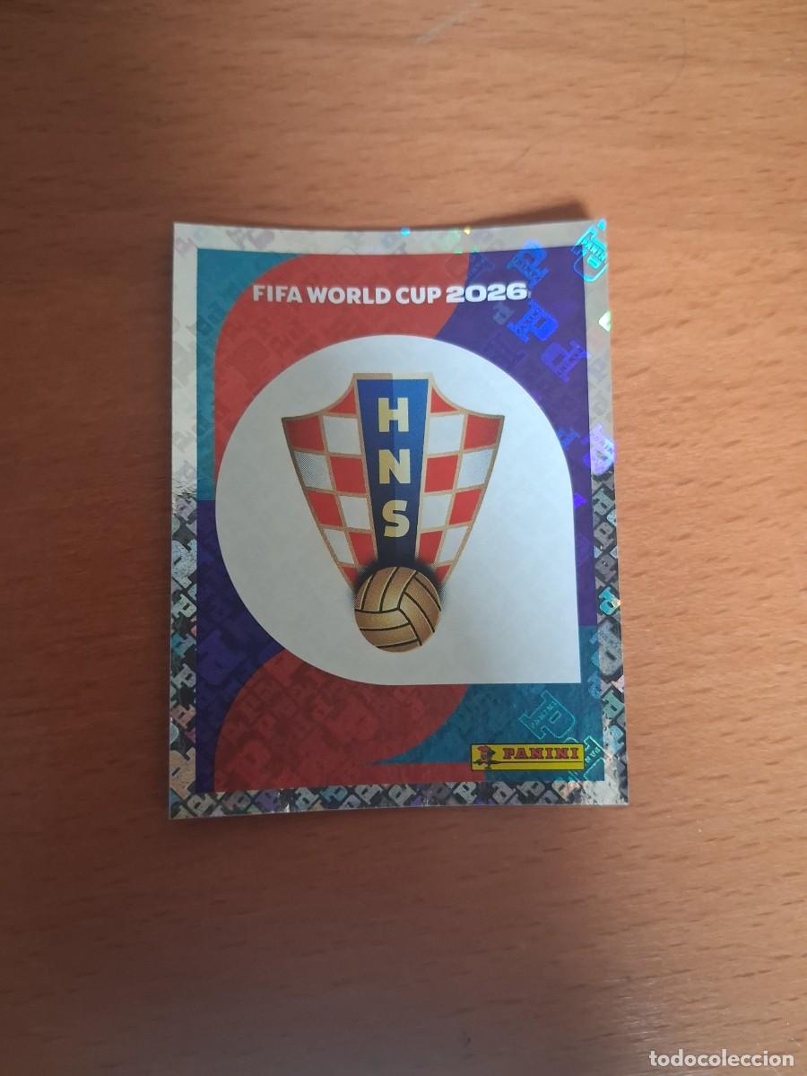 Cromos de F&uacute;tbol: Fifa World Cup 26 Mundial 2026 CRO 1 Croacia Escudo Logo