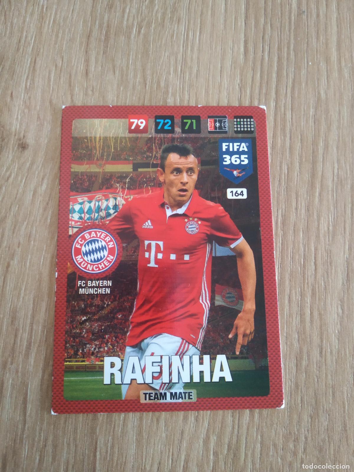 Cromos de F&uacute;tbol: 164 RAFINHA BAYERN MUNICH CROMO FUTBOL PANINI ADRENALYN 16-17 FIFA 365 2016-2017