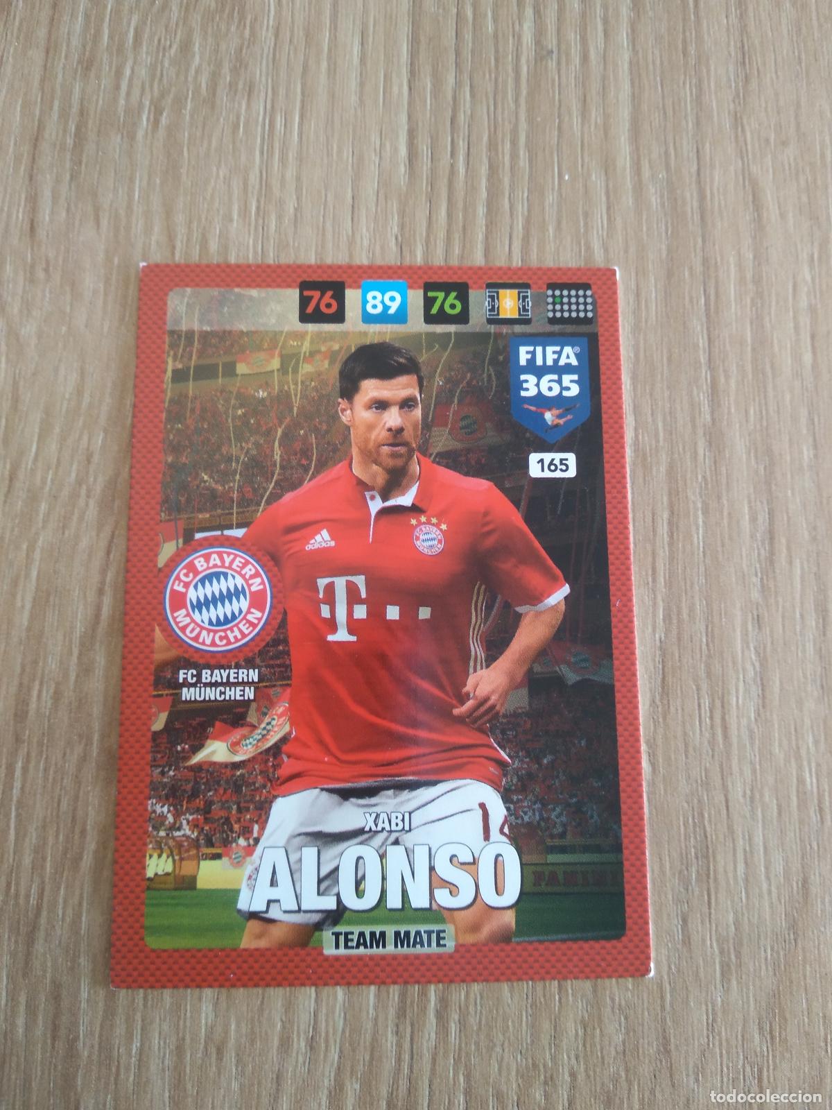 Cromos de F&uacute;tbol: 165 XABI ALONSO BAYERN MUNICH CROMO FUTBOL PANINI ADRENALYN 16-17 FIFA 365 2016-2017