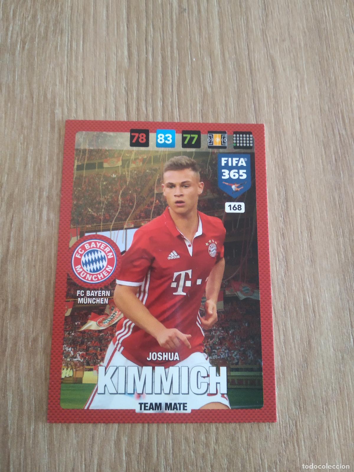 Cromos de F&uacute;tbol: 168 KIMMICH BAYERN MUNICH CROMO FUTBOL PANINI ADRENALYN 16-17 FIFA 365 2016-2017
