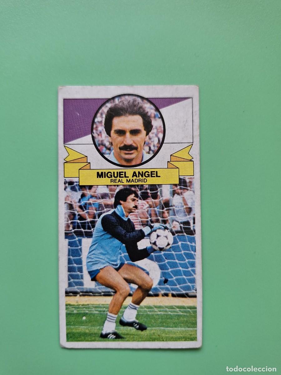 Cromos de F&uacute;tbol: CROMO DE FUTBOL LIGA ESTE MIGUEL ANGEL REAL MADRID VERSION SIN PUBLICIDAD DESPEGADO 85 86 1985 1986