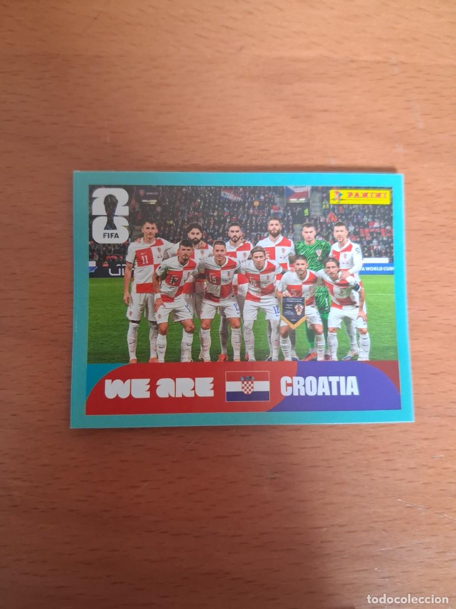 Football Stickers: Fifa World Cup 26 Mundial 2026 CRO 13 Croacia Foto de Equipo Plantilla Alineacion